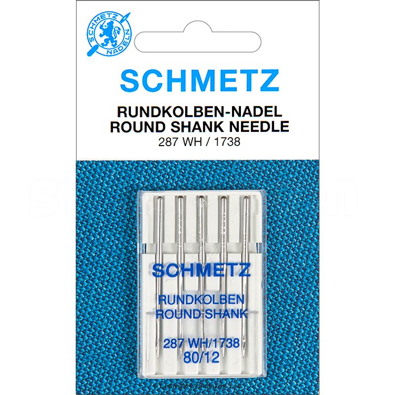 Голки із круглою колбою для старших моделей БШМ №80, SC, (287 WH/1738) уп5