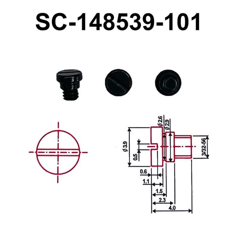 Гвинт для ножа обрізного фіксованого на Brother B845, SC-148539-101, GE, уп-100шт