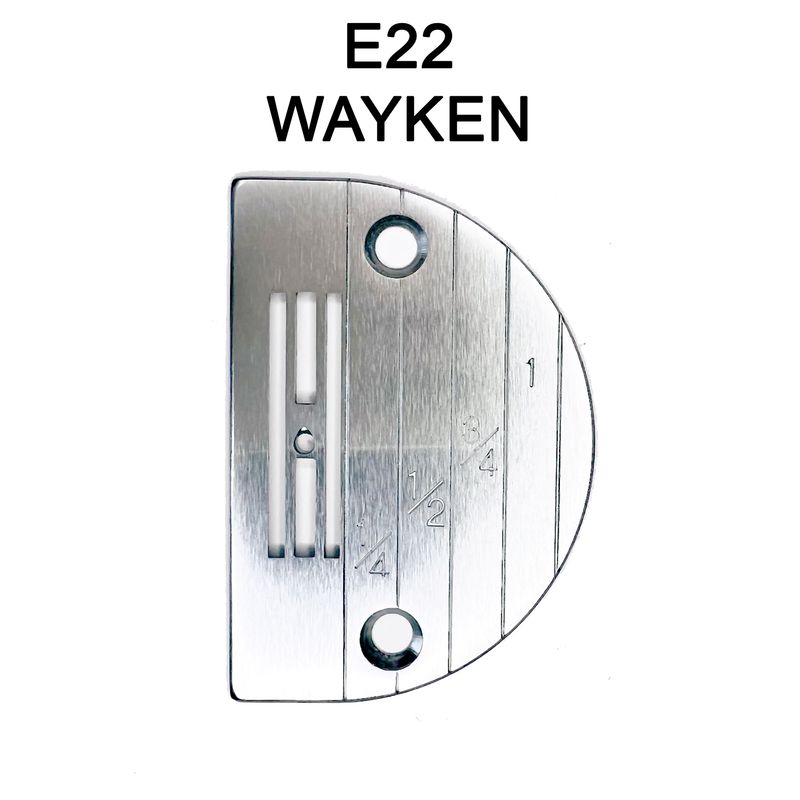 Игольная пластина E22 для универсальных промышленных машин, O 2, 2 мм, WAYKEN