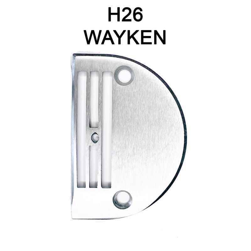 Игольная пластина H26 для универсальных промышленных машин, O 2, 6 мм, WAYKEN