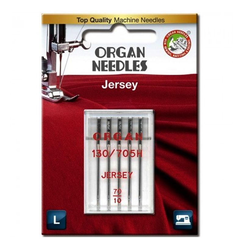 Голки для трикотажу, джерсі № 70/10, OR, (130/705H SES), 1уп. =5шт, блістер