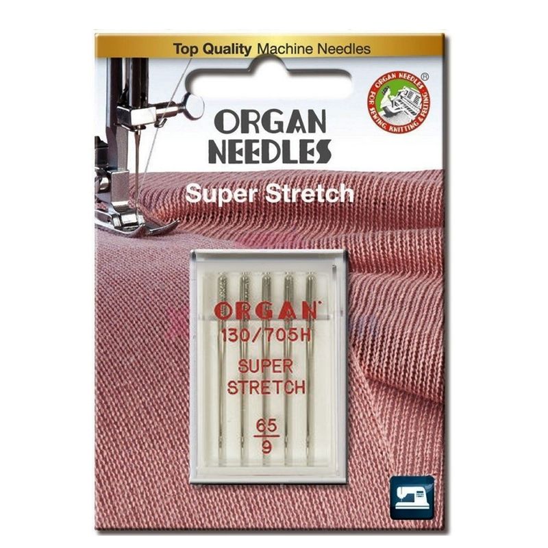 Голки для стретч, лайкра, біфлекс № 65/8, OR (HAx1SP, 130/705H, 15x1), 1уп. =5шт, блістер