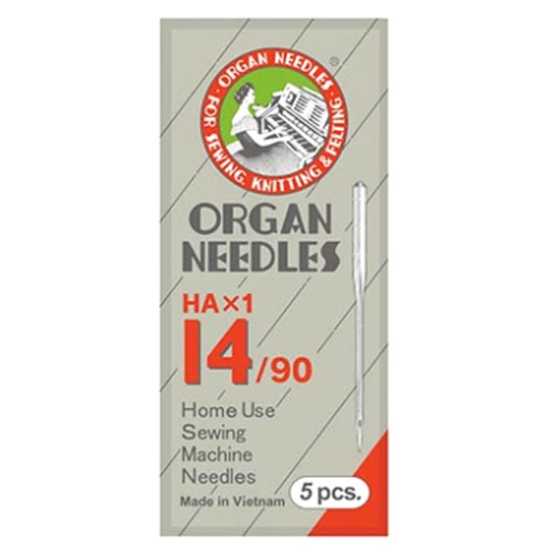 Голки універсальні № 90/14, OR, (HAx1, 130/705H, 15x1), 1уп. =5шт, герметик пак