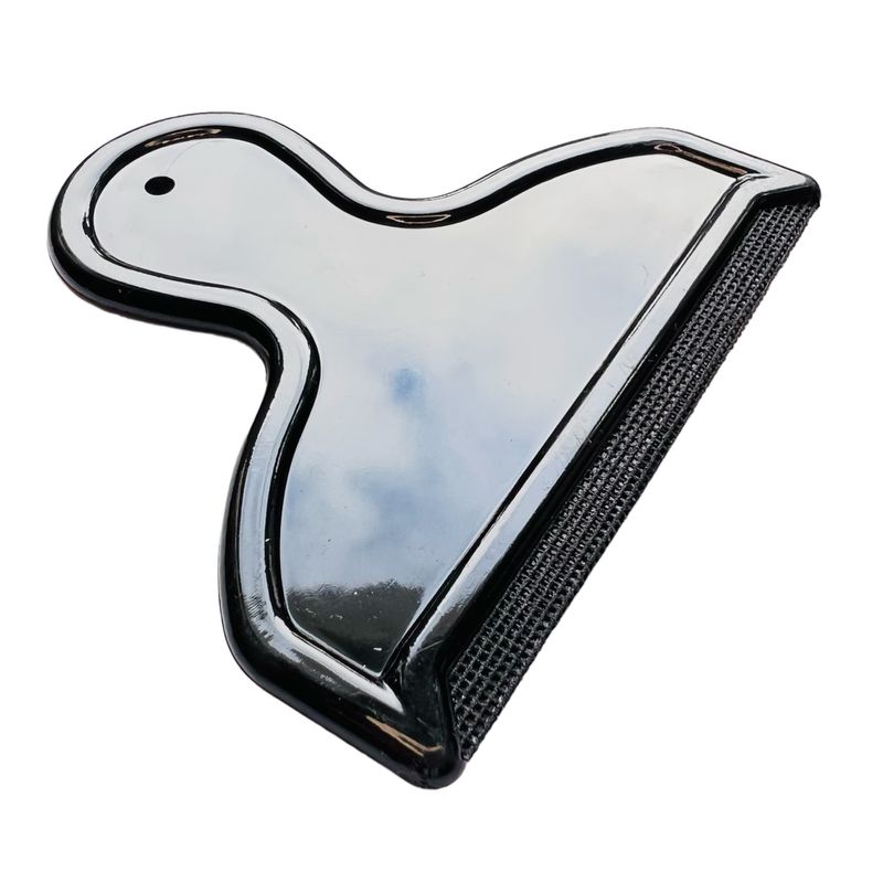 Щітка-бритва для видалення ковтунців, ворса, шерсті з речей, 100х90мм, пластикова з ручкою