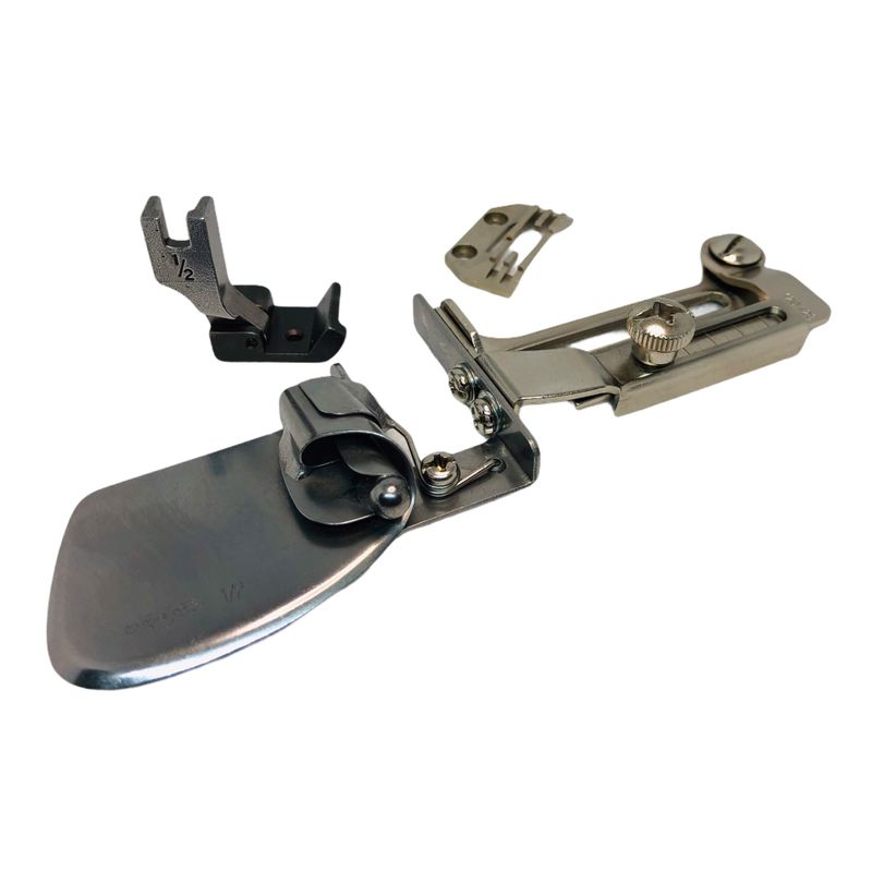 Окантователь для промышленных швейных машин в 2 сборки упругий А70/S70, ширина ленты, 12, 7мм 1/2