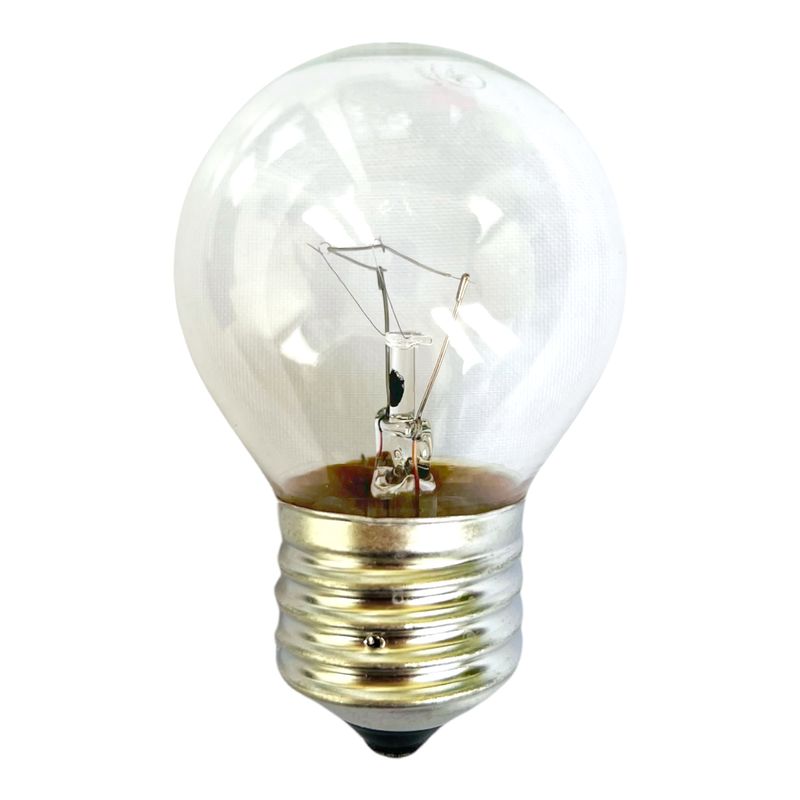Лампа розжарювання WT152 E27, 40W, тепле світло 2700К, з гвинтовим ES 27мм цоколем, прозора, куля
