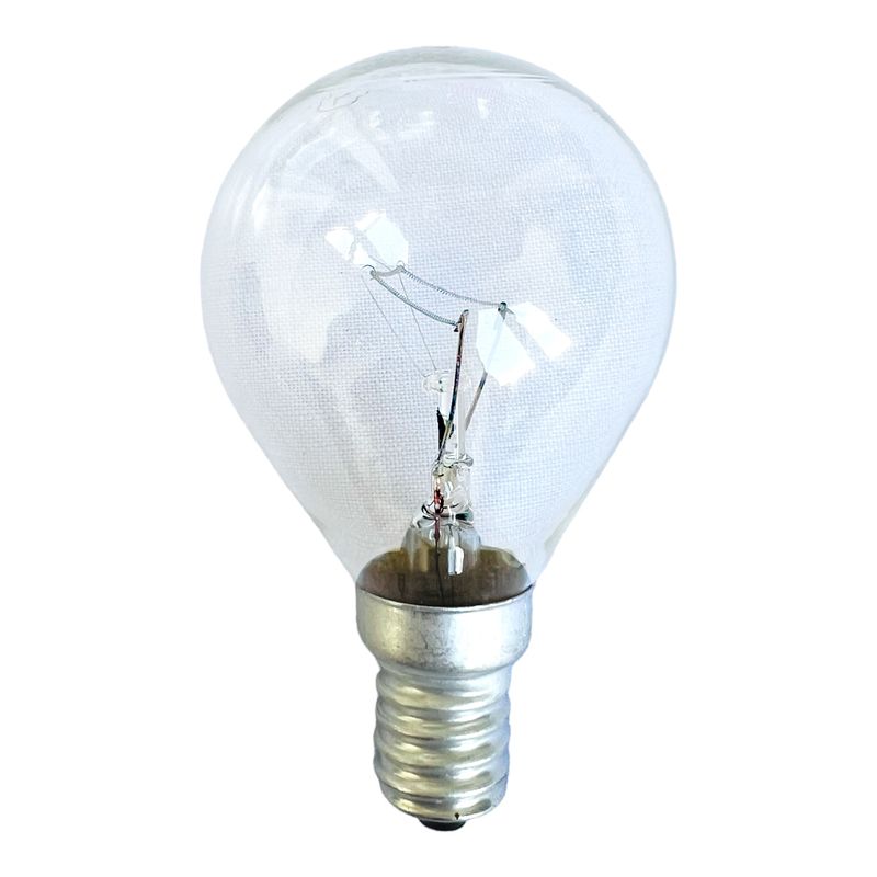 Лампа розжарювання WT151 E14, 60W, тепле світло 2700К, з гвинтовим SES 14мм цоколем, прозора, куля