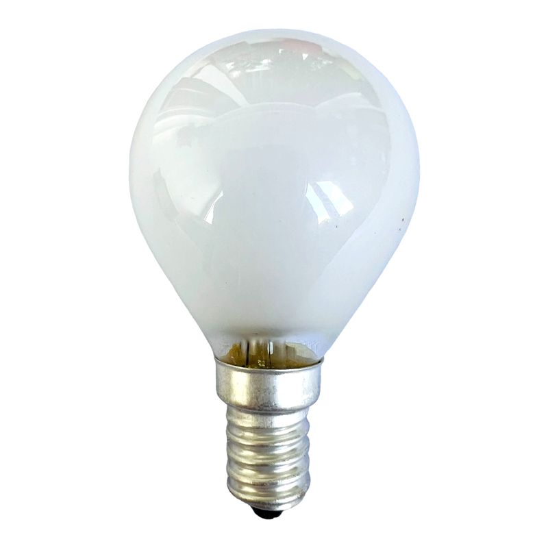 Лампа розжарювання WT151 E14, 60W, тепле світло 2700К, з гвинтовим SES 14мм цоколем, матова, куля