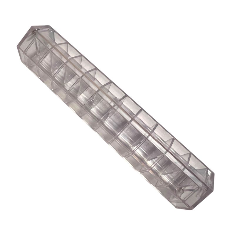 Футляр (органайзер) на 10 шпульок (d-21, h- 9мм) 127х25 мм, пластиковий, без шпульок