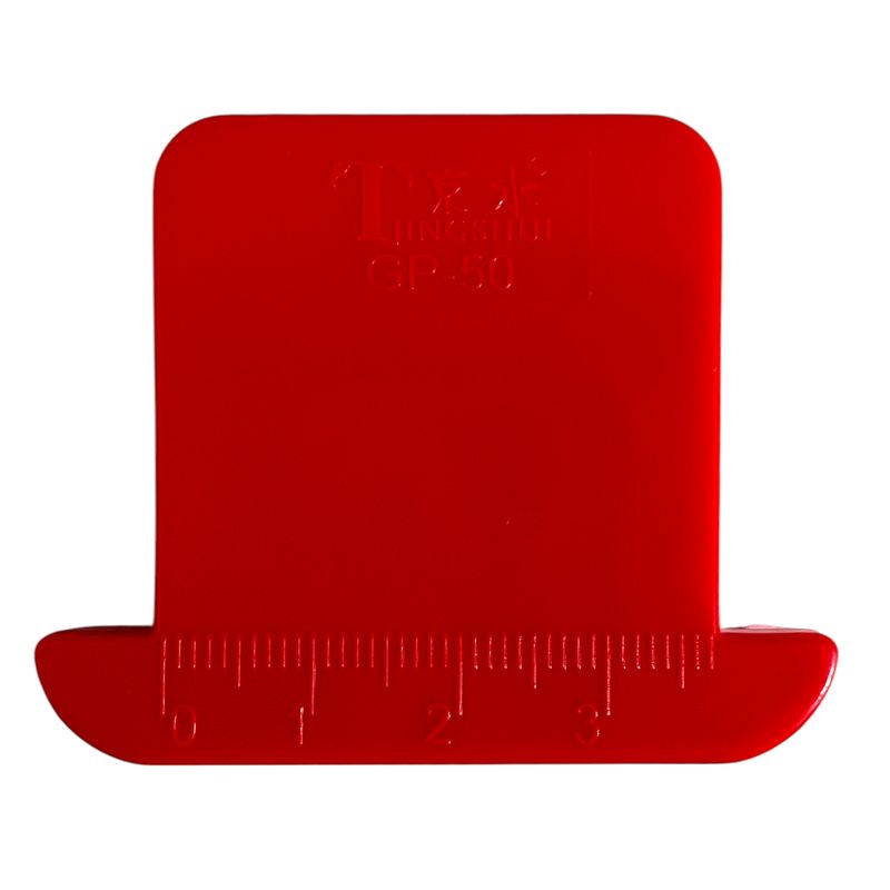 Лінійка обмежувальна універсальна, магнітна GP-50, Tjingshui, пластик, колір - червоний