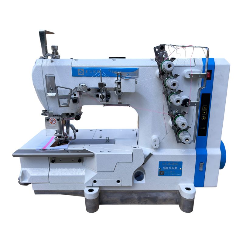 Швейна машина розпошивальна з плоскою платформою YJ-500E-13-356-WY, 3-голкова, 5-ниткова, Lejiang