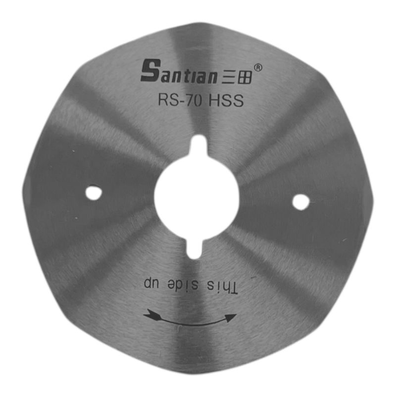 Лезо дискове для розкрійного ножа RS- 70 (8) HSS, 70х16, 5х1, 10 мм, Santian, 1шт