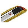 Ніж канцелярський великий, лезо 18 мм, металеві напрямні, пластиковий корпус, АВТОLOCK, кут леза 58 градусів, жовтий
