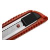 Ніж канцелярський великий, лезо 18 мм, металеві напрямні, пластиковий корпус, АВТОLOCK, кут леза 58 градусів, червоний