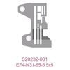 Голкова пластина S20232-001 для оверлока BROTHER EF4-N31-65-5 5x5, GOLDEN EAGLE