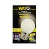 Лампа розжарювання WT152 E27, 40W, тепле світло 2700К, з гвинтовим ES 27мм цоколем, прозора, куля