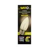 Лампа розжарювання WT146 E27, 60W, тепле світло 2700К, з гвинтовим ES 27мм цоколем, прозора, свічка