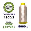 Нитки для вишивання 100% Полиестер, 120D/2, 5000м, 3002 (R1742), BN4