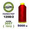 Нитки для вишивання 100% Полиестер, 120D/2, 5000м, 3057 (7912), BN5