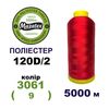 Нитки для вишивання 100% Полиестер, 120D/2, 5000м, 3061 (9), BN5