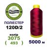 Нитки для вишивання 100% Полиестер, 120D/2, 5000м, 3075 (493), BN6
