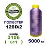 Нитки для вишивання 100% Полиестер, 120D/2, 5000м, 3106 (611), BN8