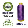 Нитки для вишивання 100% Полиестер, 120D/2, 5000м, 3120 (9941), BN10