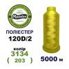 Нитки для машинної вишивки 100% поліестер, 120D/2, 5000м, 3134 (203), BN28
