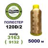 Нитки для машинної вишивки 100% поліестер, 120D/2, 5000м, 3163 (9132), BN56