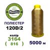 Нитки для машинної вишивки 100% поліестер, 120D/2, 5000м, 3164 (816), BN25