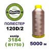 Нитки для машинної вишивки 100% поліестер, 120D/2, 5000м, 3184 (R1750), BN19