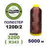 Нитки для машинної вишивки 100% поліестер, 120D/2, 5000м, 3200 (R343), BN22