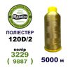 Нитки для машинної вишивки 100% поліестер, 120D/2, 5000м, 3229 (9887), BN56