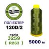 Нитки для машинної вишивки 100% поліестер, 120D/2, 5000м, 3259 (R263), BN37