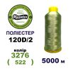 Нитки для машинної вишивки 100% поліестер, 120D/2, 5000м, 3276 (522), BN37