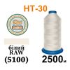 Нитки высокопрочные, полиэстер, N30, 0001(5101), 2500 м, белый raw w.